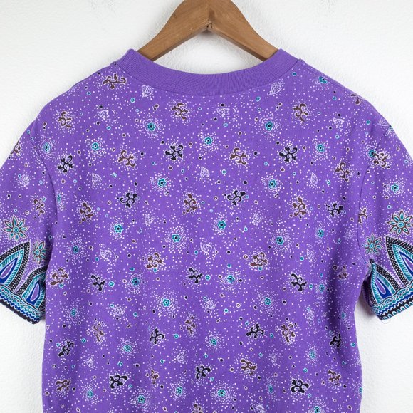 Vintage Printed Shorts & T-Shirt Two Piece Matching Set M - Picture 8 of 13